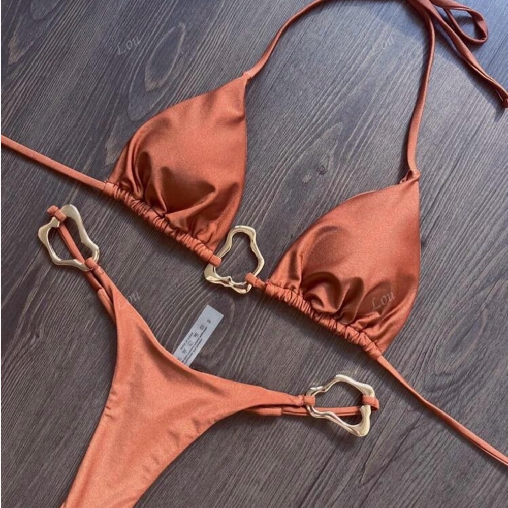 Elegant Orange Bikini Set